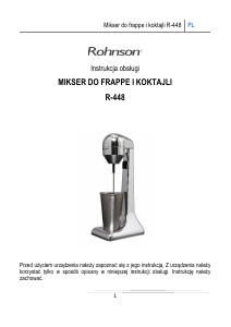 Instrukcja Rohnson R-448 Mikser do napojów