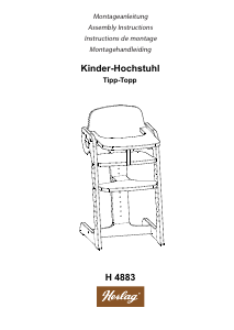 Bedienungsanleitung Herlag H 4883 Tipp-Topp Babyhochstuhl