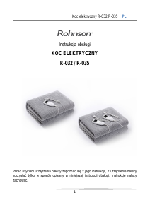 Instrukcja Rohnson R-035 Koc elektryczny
