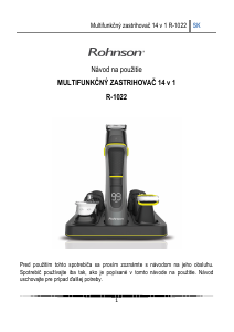 Návod Rohnson R-1022 Strojček na vlasy