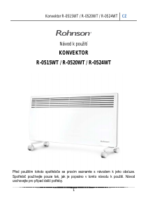 Manuál Rohnson R-0520WT Topení