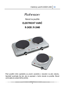 Návod Rohnson R-2440 Pánt