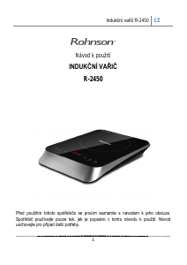 Manuál Rohnson R-2450 Varná deska
