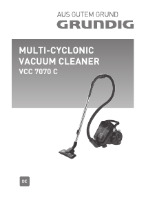 Bedienungsanleitung Grundig VCC 7070 C Staubsauger