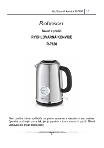 Manuál Rohnson R-7620 Konvice