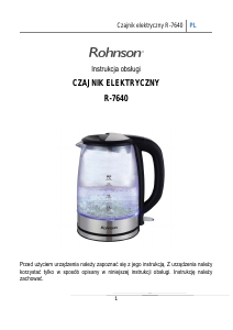 Instrukcja Rohnson R-7640 Czajnik