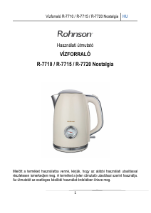 Használati útmutató Rohnson R-7710 Nostalgia Vízforraló