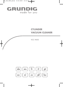 Bedienungsanleitung Grundig VCC 9850 Staubsauger