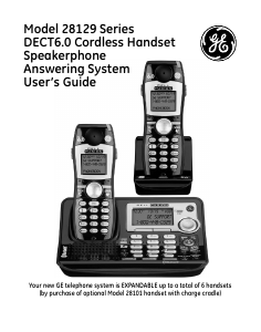 Manual GE 28129 Wireless Phone
