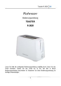 Bedienungsanleitung Rohnson R-2620B Toaster