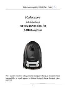 Instrukcja Rohnson R-1180 Easy Clean Odkurzacz
