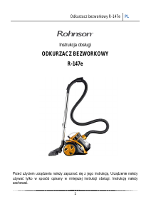 Instrukcja Rohnson R-147e Odkurzacz