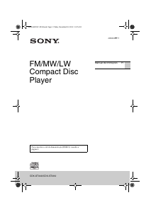 Manual Sony CDX-GT44U Auto-rádio