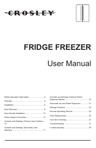 Manual Crosley CRSEH267 Fridge-Freezer