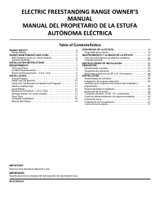 Manual de uso Crosley CREW3552RS Cocina