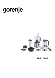 Прирачник Gorenje SBR1500E Апарат за обработка на храна