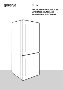 Priročnik Gorenje NRC6204SBXL4 Hladilnik in zamrzovalnik