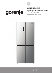 Bedienungsanleitung Gorenje NRM819D61BX Kühl-gefrierkombination