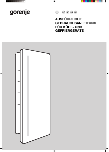 Bedienungsanleitung Gorenje RBI512E21 Kühlschrank