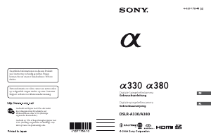 Bedienungsanleitung Sony Alpha DSLR-A330 Digitalkamera