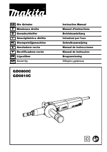 Brugsanvisning Makita GD0810C Ligesliber