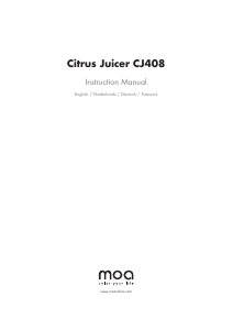 Bedienungsanleitung Moa CJ408B Zitruspresse