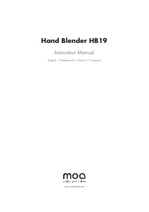 Bedienungsanleitung Moa HB19 Stabmixer