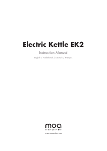 Mode d’emploi Moa EK2B Bouilloire