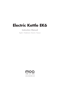 Manual Moa EK6 Kettle