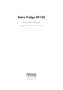 Manual Moa RF130R Refrigerator