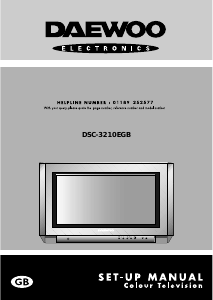Bruksanvisning Daewoo DSC-3210EGB TV