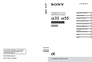 Brugsanvisning Sony Alpha SLT-A33L Digitalkamera