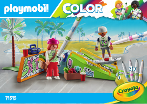 Bruksanvisning Playmobil set 71515 Color Playmobil Color Skate Park