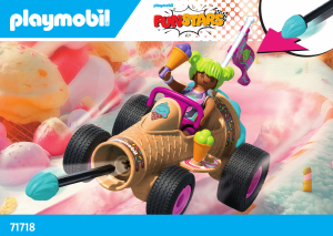 Εγχειρίδιο Playmobil set 71718 Funstars Crazy Kart Παγωτό