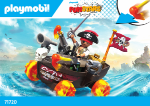 Εγχειρίδιο Playmobil set 71720 Funstars Crazy Kart Πειρατής