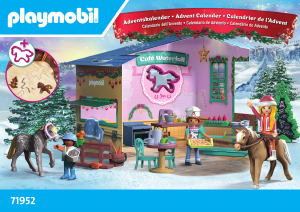 Brugsanvisning Playmobil set 71952 Horses of Waterfall Julekalender: Julebag på Rider Caféen