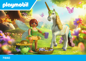 Bedienungsanleitung Playmobil set 71840 Magic Unicorns Sammeleinhorn Regenbogenblume mit Fee
