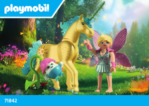Manual de uso Playmobil set 71842 Magic Unicorns Coleccionable Unicornio Sunshine Blossom con hada
