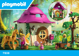 Bedienungsanleitung Playmobil set 71838 Magic Unicorns Gemütliches Feenzuhause mit Goldeinhorn und Stall