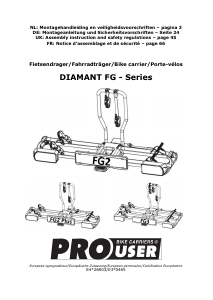 Handleiding Pro User Diamant FG3 Fietsendrager