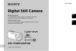 Mode d’emploi Sony Cyber-shot DSC-P150 Appareil photo numérique