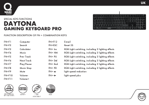 Handleiding Qware Daytone AZERTY Toetsenbord