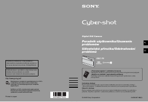 Manuál Sony Cyber-shot DSC-T9 Digitální fotoaparát