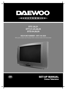 Bruksanvisning Daewoo DTY-28 TV