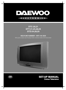 Manual Daewoo DTY-29 Television