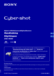 Käyttöohje Sony Cyber-shot DSC-W200 Digitaalikamera