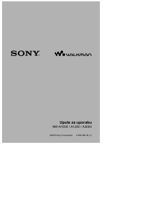 Priručnik Sony NW-A1200 Walkman Mp3 reproduktor