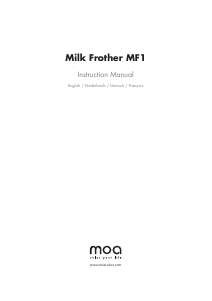 Mode d’emploi Moa MF1P Fouet à lait
