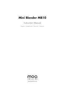 Handleiding Moa MBC10 Blender