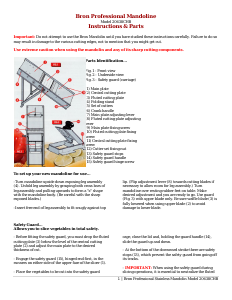 Handleiding Bron 20638CHB Mandoline